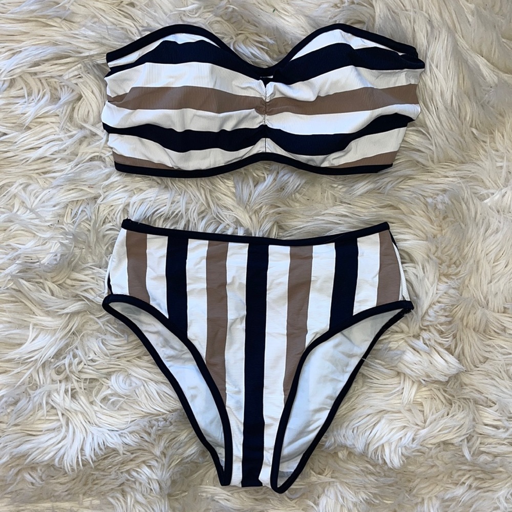 FREYA stripe bandeau bikini
